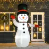 8'Christmas Inflatables Outdoor Decorations Snowman, Blow-Up Yard Christmas Decor with LED Lights Display