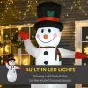 8'Christmas Inflatables Outdoor Decorations Snowman, Blow-Up Yard Christmas Decor with LED Lights Display