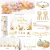 Little Pumpkin Shower Decorations Party Supplies for Girl, Rustic Fall Autumn Baby Shower Decoration, A Little Pumpkin is on The Way