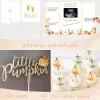 Little Pumpkin Shower Decorations Party Supplies for Girl, Rustic Fall Autumn Baby Shower Decoration, A Little Pumpkin is on The Way