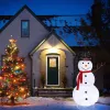 60*60*120cm 30.00V 3.60W Snowman Snow Fleece Garden Snowman Decoration White
