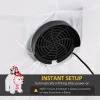 7 ft Polar Bear and Penguins Christmas Inflatable, LED Lighted Outdoor Holiday Blow Up Yard Decoration
