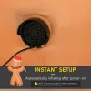 8ft Christmas Inflatable Gingerbread Man with a Candy Cane, Outdoor Blow-Up Yard Decoration with LED Lights Display