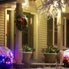 2 Ft/22 inch 2 Pack Prelit Artificial Christmas Tree Cordless with 69 Branches, Warm White LED Lights, Red Berries, Pine Cones, for Outdoor