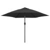 Outdoor Parasol with Metal Pole 118" Anthracite