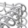 Gabion Baskets 3 pcs Galvanized Steel 9.8"x9.8"x77.6"