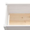 Garden Planter White 59.1"x19.7"x19.7" Solid Wood Pine