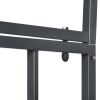 Outsunny 81" Metal Garden Arbor with Double Doors, Locking Gate, Climbing Vine Frame with Heart Motifs, Arch for Wedding, Bridal Party Decoration, Gre