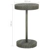 3 Piece Patio Bar Set with Cushions Poly Rattan Gray