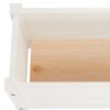 Garden Raised Beds 2 pcs White 59.1"x12.2"x12.2" Solid Wood Pine