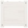 Garden Raised Beds 2 pcs White 59.1"x12.2"x12.2" Solid Wood Pine