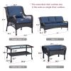 Outdoor Furniture Sets 3 Seater Sofa with 1 Coffee Table