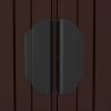 Garden Shed Dark Brown 75.6"x140.6"x87.8" Galvanized Steel