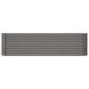 Garden Raised Bed Powder-coated Steel 102.4"x15.7"x26.8" Gray