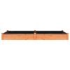Garden Raised Bed with Liner Brown 94.5"x47.2"x9.8" Solid Wood Fir