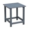 3Pcs Outdoor Adirondack Chairs Patio Lawn Chairs with Side Table,for Deck Garden Backyard Balcony,Dark Grey