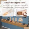 72'' Fireplace Mantel Wooden Wall Mounted Floating Shelf 8" Deep Solid Pine Wood,Natural