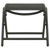 3 Piece Patio Lounge Set Textilene and Aluminum Black