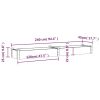 Garden Raised Bed with Liner Gray 94.5"x17.7"x9.8" Solid Wood Fir