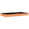 Garden Raised Bed with Liner Brown 94.5"x47.2"x9.8" Solid Wood Fir