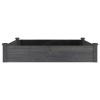 Garden Raised Bed with Liner Gray 47.2"x47.2"x9.8" Solid Wood Fir
