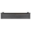 Garden Raised Bed with Liner Gray 47.2"x17.7"x9.8" Solid Wood Fir