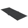Garden Highback Chair Cushions 2 pcs Black 47.2"x19.7"x1.2" Fabric