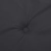 Garden Highback Chair Cushions 2 pcs Black 47.2"x19.7"x1.2" Fabric