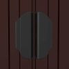 Garden Shed Dark Brown 75.6"x75.2"x87.8" Galvanized Steel