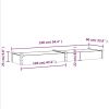 Garden Raised Bed with Liner 94.5"x23.6"x9.8" Solid Wood Fir