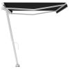 Freestanding Manual Retractable Awning 196.9"x118.1" Anthracite