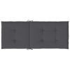 Garden Highback Chair Cushions 4 pcs Anthracite 47.2"x19.7"x1.2" Fabric