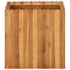 Garden Raised Bed 19.6"x19.6"x19.6" Solid Acacia Wood