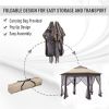 Pop Up Gazeb Party Tent-Coffee and Beige