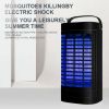 Bug Zapper Black Hanging Electronic Insect Killer With Mosquito lamp for Indoor Home Bedroom, Kitchen, Office