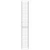 Gabion Baskets 3 pcs Galvanized Steel 9.8"x9.8"x77.6"
