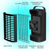 Bug Zapper Black Hanging Electronic Insect Killer With Mosquito lamp for Indoor Home Bedroom, Kitchen, Office