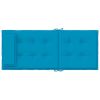 Highback Chair Cushions 4 pcs Light Blue Oxford Fabric