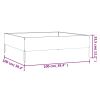 Garden Raised Bed 39.4"x39.4"x13.2" Corten Steel