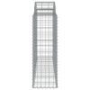 Arched Gabion Basket 78.7"x19.7"x47.2"/55.1" Galvanized Iron