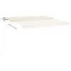 Automatic Retractable Awning 157.5"x118.1" Cream