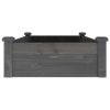 Garden Raised Bed with Liner Gray 47.2"x23.6"x9.8" Solid Wood Fir