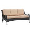 6-Piece Patio Furniture Set, Hand-woven Rattan Outdoor Conversation Set for Backyard, 3 Seater Sofa, 2 Single Chair and 1 Coffee Table