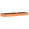 Garden Raised Bed with Liner Brown 94.5"x23.6"x9.8" Solid Wood Fir