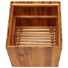 Garden Raised Bed 19.6"x19.6"x19.6" Solid Acacia Wood