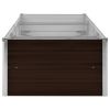 Garden Raised Bed Brown 94.5"x31.5"x17.7" Galvanized Steel