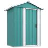 Garden Shed Green 49.6"x38.4"x69.7" Galvanized Steel