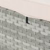 OUTDOOR SOFA PE RATTAN FURNITURE DECK CHAIR GRAY RATTAN