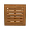 Outdoor Patio Wood Portable Extended Chaise Lounge Set with Foldable Tea Table for Balcony, Poolside, Garden