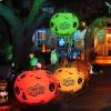 Inflatable Light Up Halloween Ball - SVOPY 24 Inch Large Outdoor Decorated Pumpkin and Bat Ball with Remote for Yard Pool Hang or Place in The Yard fo